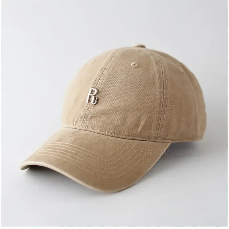 Navy Blue Three-Dimensional Letter Cap for Men Women