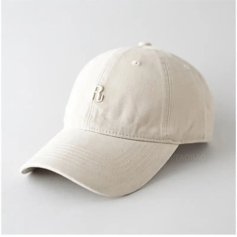 Navy Blue Three-Dimensional Letter Cap for Men Women