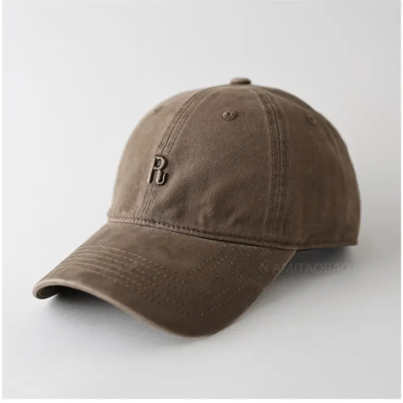 Navy Blue Three-Dimensional Letter Cap for Men Women