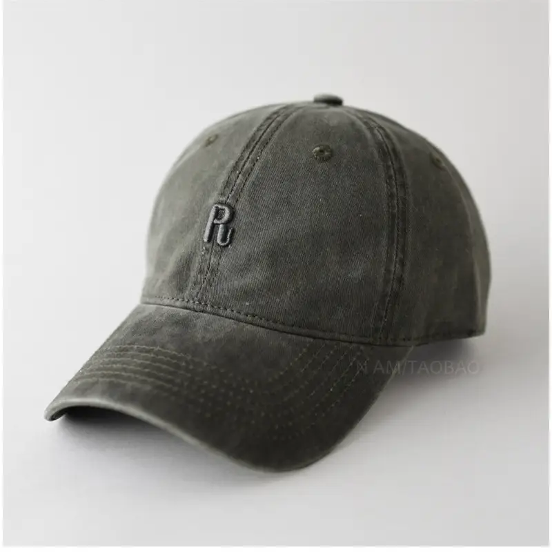 Navy Blue Three-Dimensional Letter Cap for Men Women