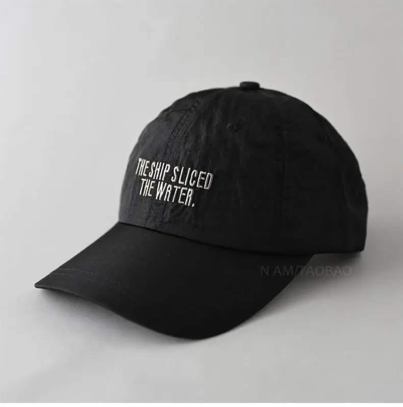 Men's Grey Embroidered Baseball Cap Quick-Drying — feature 4
