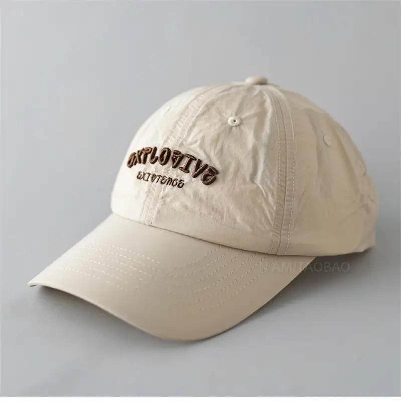 Men 3D Embroidered Baseball Cap Brown NAMA - Image 13