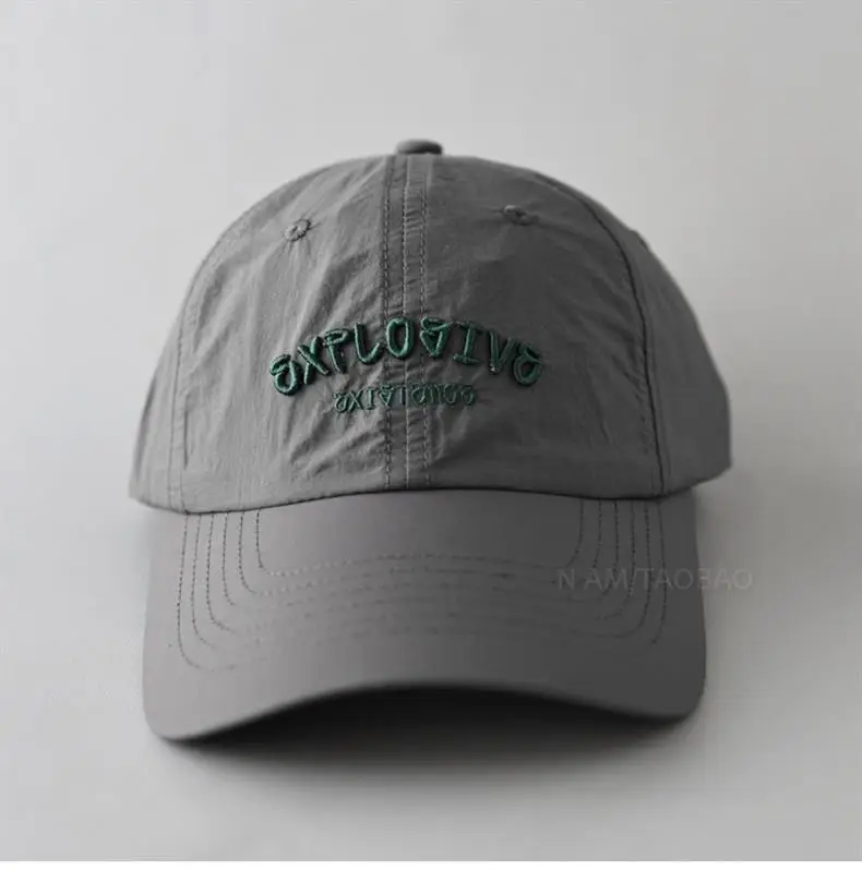 Men 3D Embroidered Baseball Cap Brown NAMA — feature 11