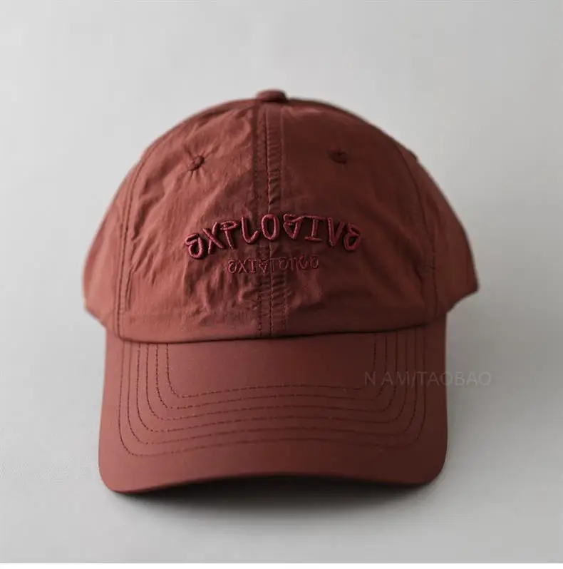 Men 3D Embroidered Baseball Cap Brown NAMA — feature 12