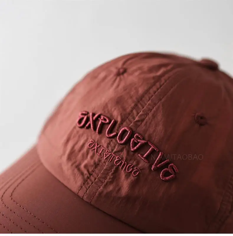 Men 3D Embroidered Baseball Cap Brown NAMA — feature 13