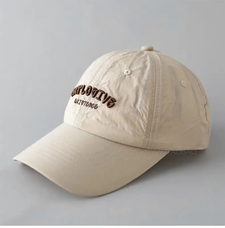 Men 3D Embroidered Baseball Cap Brown NAMA — feature 14