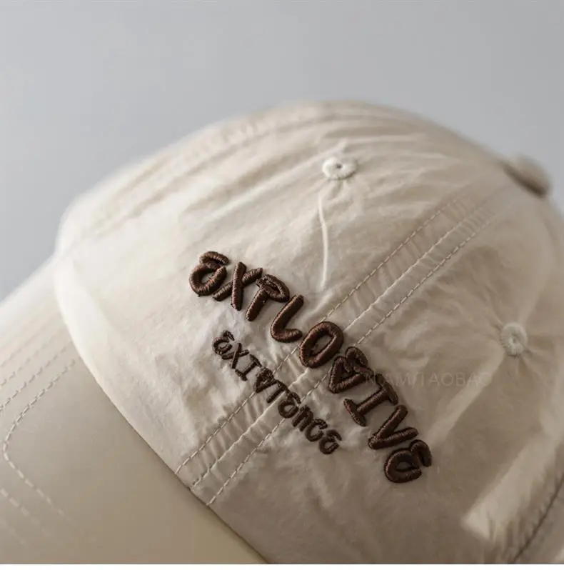 Men 3D Embroidered Baseball Cap Brown NAMA — feature 15