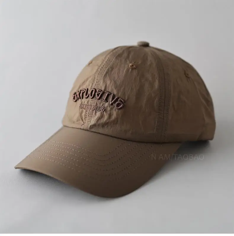 Men 3D Embroidered Baseball Cap Brown NAMA — feature 2