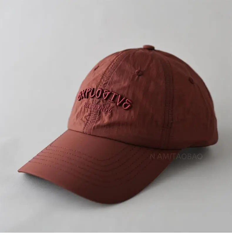 Men 3D Embroidered Baseball Cap Brown NAMA — feature 6