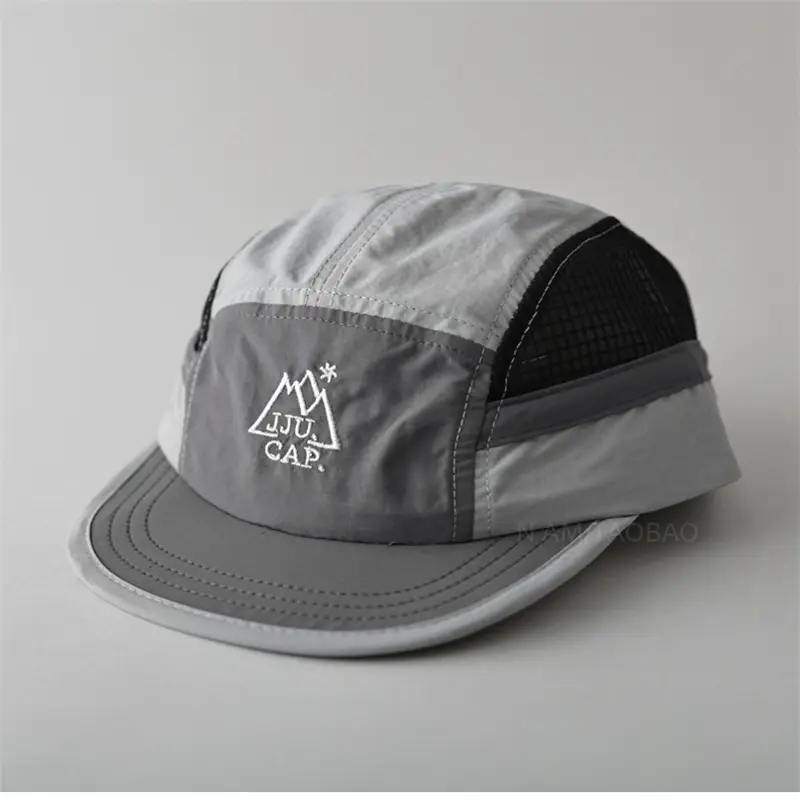 Men's Green Mesh Baseball Cap with Logo - Image 9