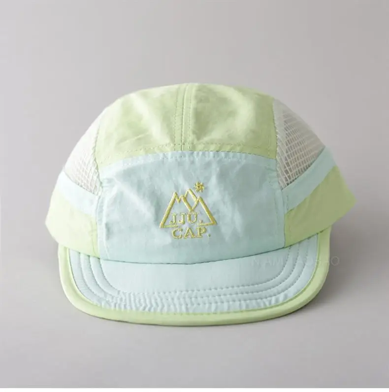 Men's Green Mesh Baseball Cap with Logo — feature 2