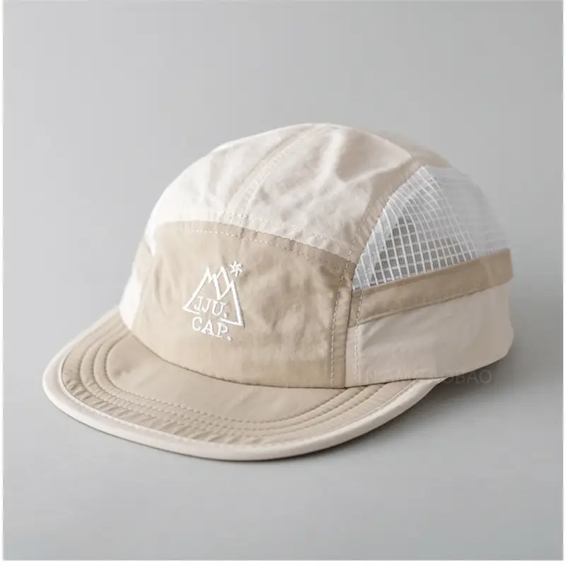 Men's Green Mesh Baseball Cap with Logo - Image 2