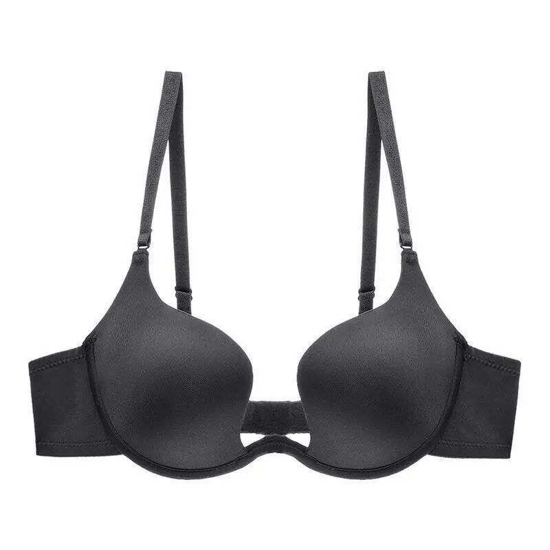 Sexy French Style Low-Corset Backless Invisible underwear Girl Super Gather Sexy Mango Cup Beautiful Back Small Bra
