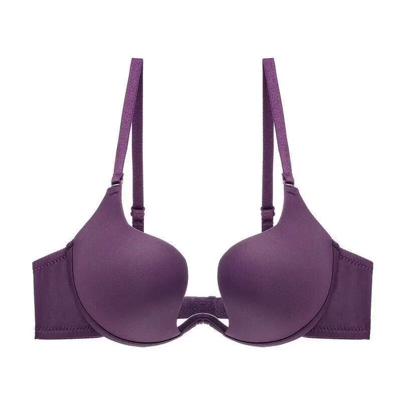 Sexy French Style Low-Corset Backless Invisible underwear Girl Super Gather Sexy Mango Cup Beautiful Back Small Bra