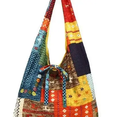 2025 Ethnic Floral Patchwork Shoulder Bag for Women - Image 6