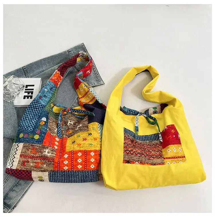 2025 Ethnic Floral Patchwork Shoulder Bag for Women — feature 14
