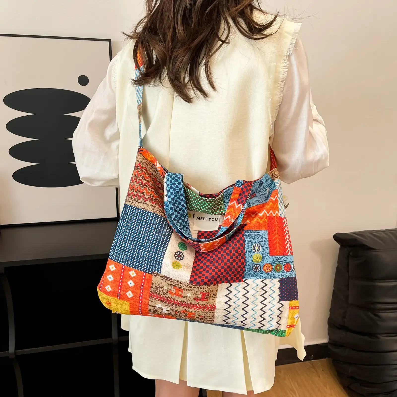 2025 Ethnic Floral Patchwork Shoulder Bag for Women — feature 17
