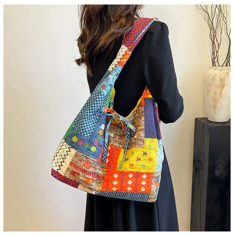 2025 Ethnic Floral Patchwork Shoulder Bag for Women — feature 27