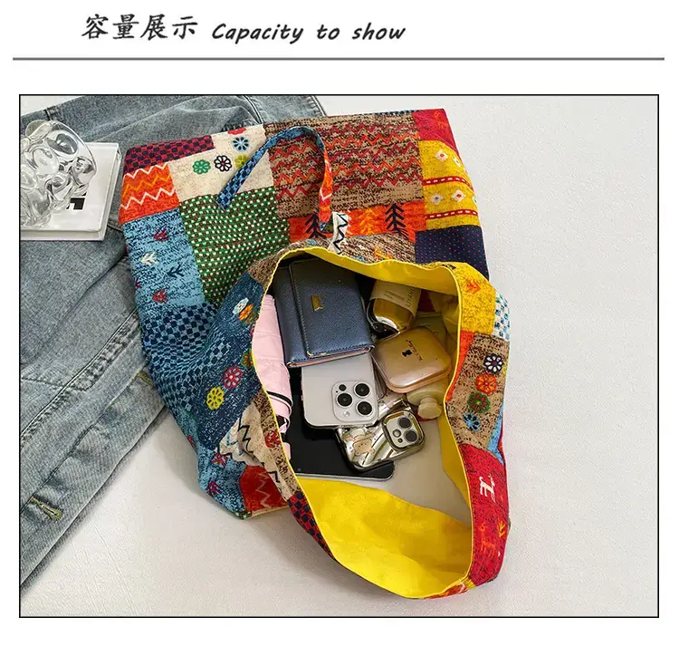 2025 Ethnic Floral Patchwork Shoulder Bag for Women — feature 8