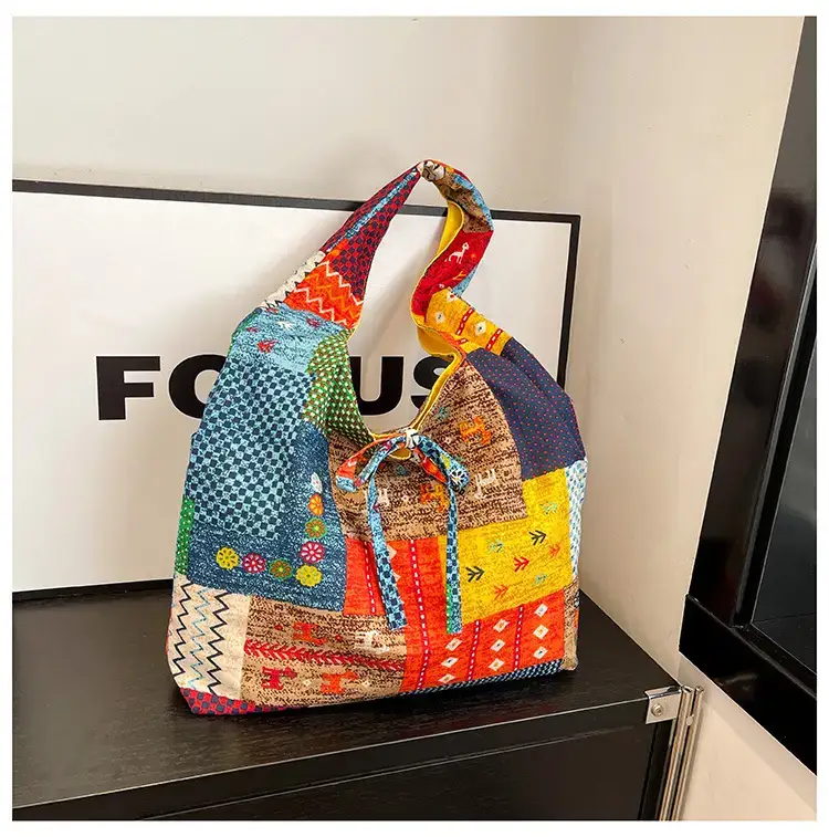 2025 Ethnic Floral Patchwork Shoulder Bag for Women — feature 23