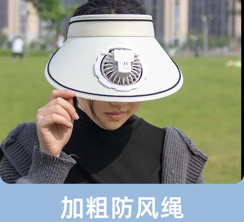 Sunscreen Sun Hat USB Charging Fan Hat Summer Adult Hat Men's and Women's Empty Hat Women's Sunshade Sun Hat — feature 12
