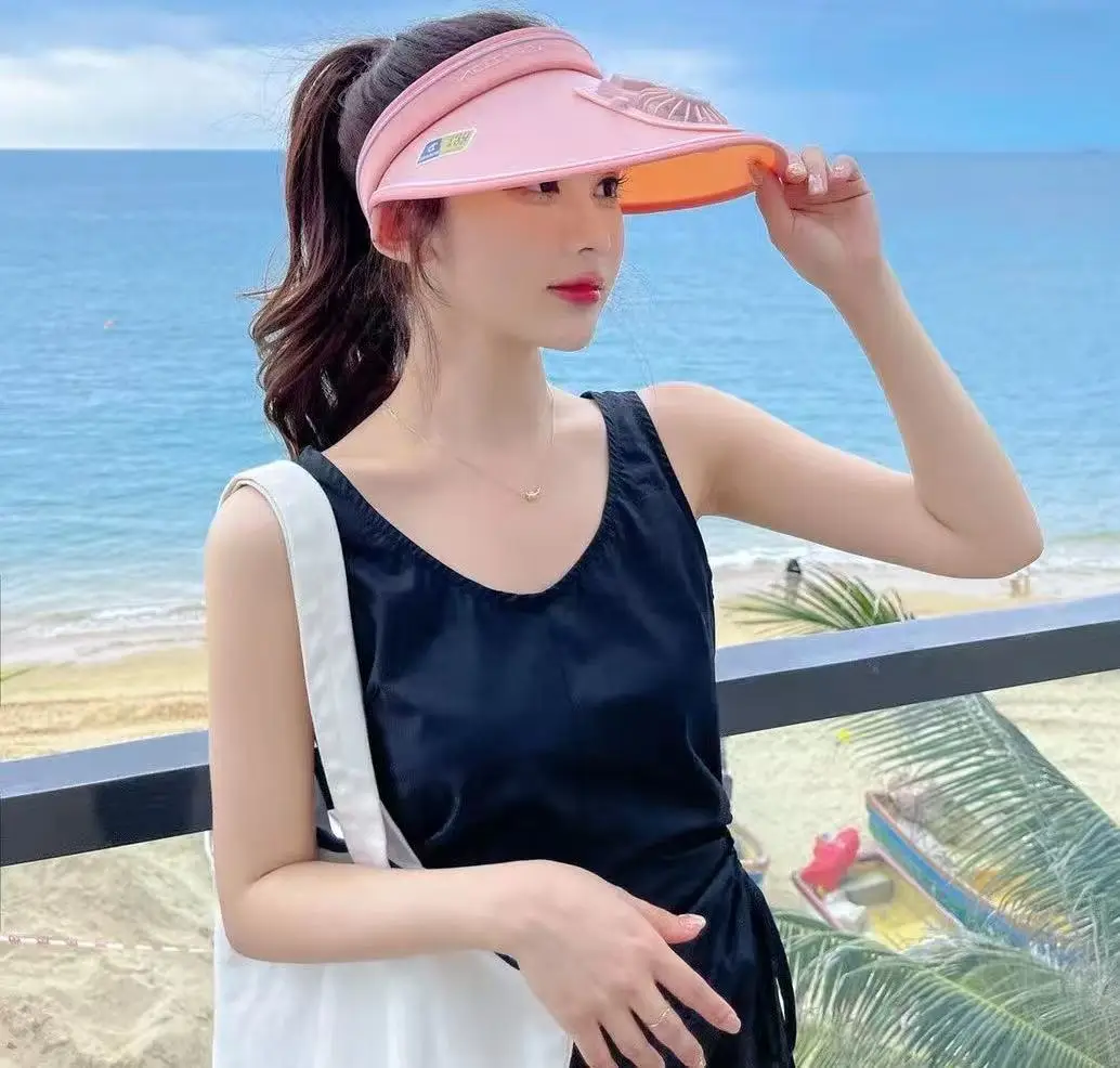 Sunscreen Sun Hat USB Charging Fan Hat Summer Adult Hat Men's and Women's Empty Hat Women's Sunshade Sun Hat