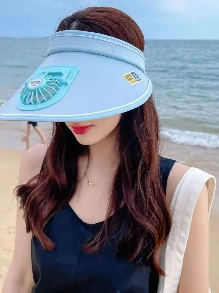 Sunscreen Sun Hat USB Charging Fan Hat Summer Adult Hat Men's and Women's Empty Hat Women's Sunshade Sun Hat
