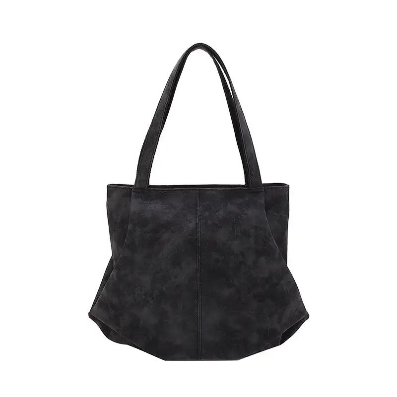 Women's Grey Suede Shoulder Bag Spring 2024 - Image 8