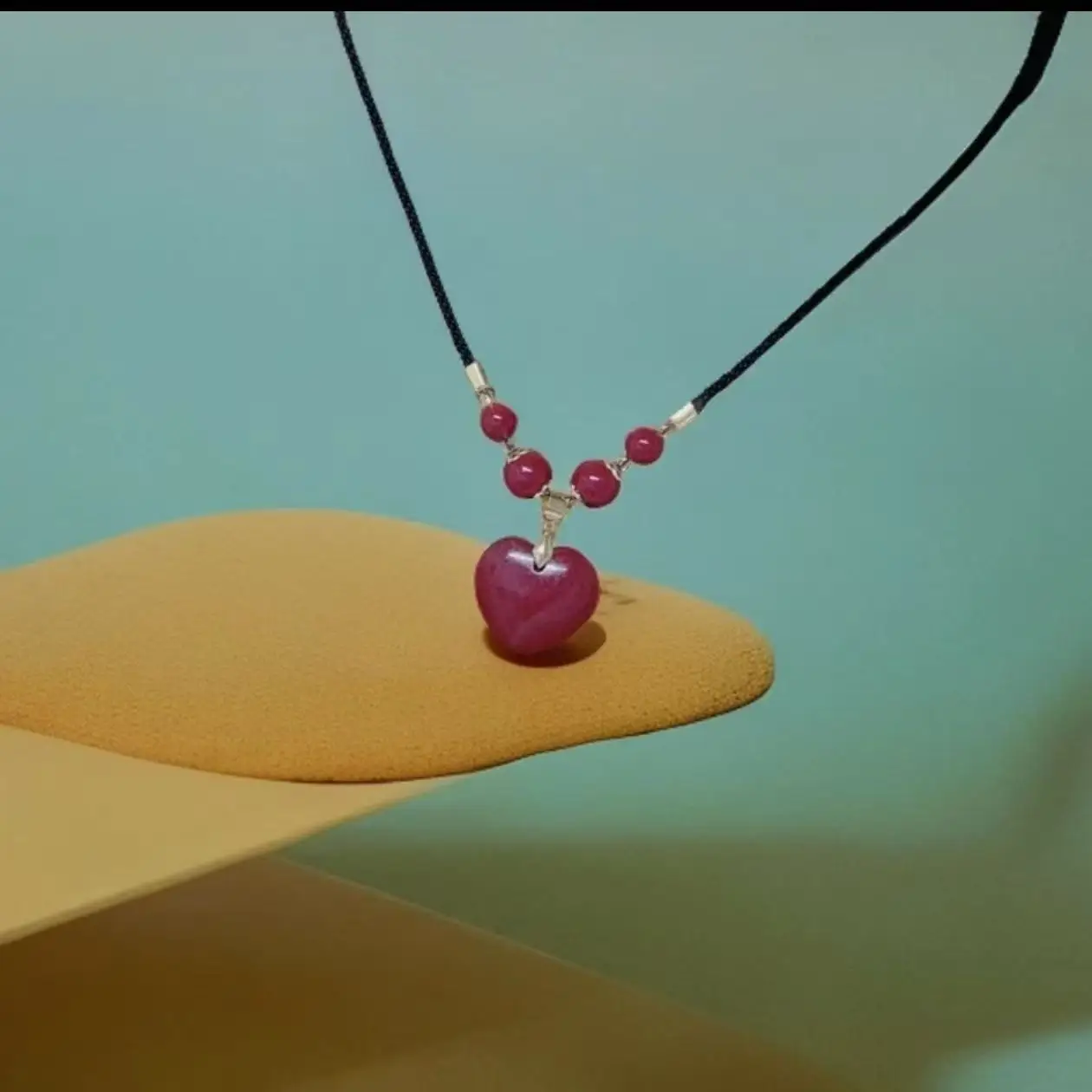 Red Heart Pendant Necklace for Women — feature 3