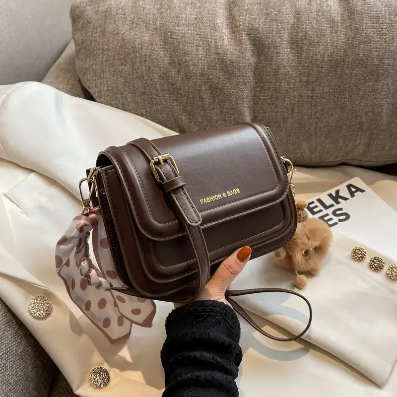 Retro Brown Crossbody Bag for Women 2024 - Image 5