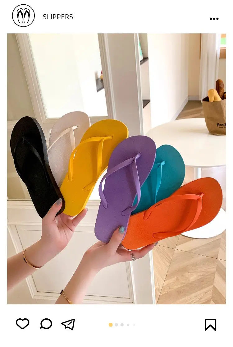 2025 Women's White Silicone Flip Flops Summer Beach Wear — feature 1