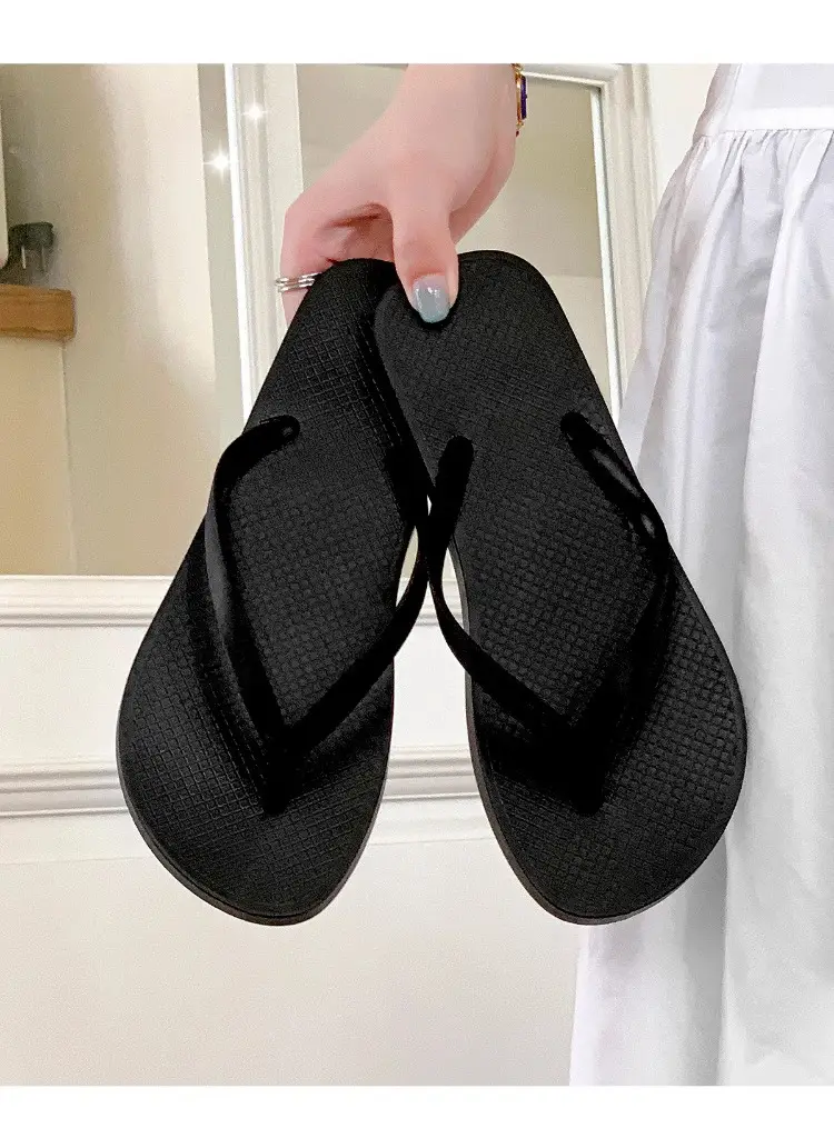 2025 Women's White Silicone Flip Flops Summer Beach Wear — feature 10
