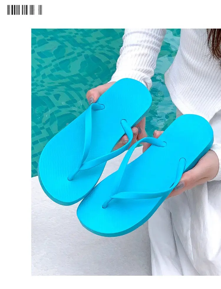 2025 Women's White Silicone Flip Flops Summer Beach Wear — feature 15