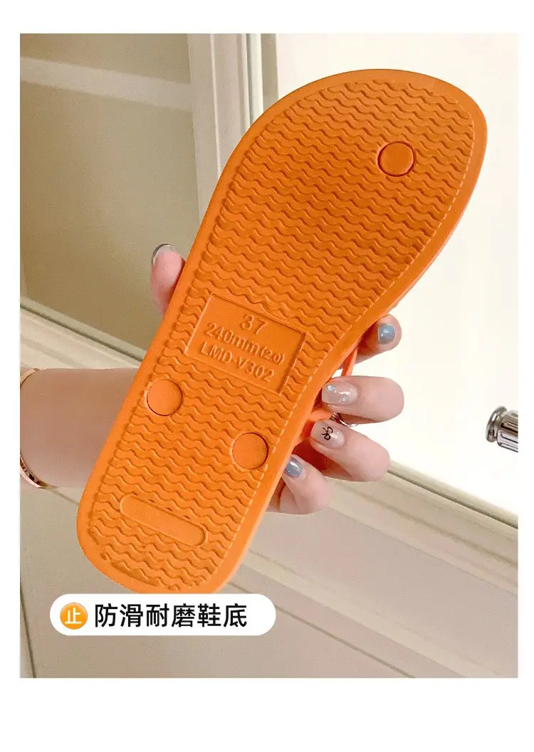 2025 Women's White Silicone Flip Flops Summer Beach Wear — feature 7