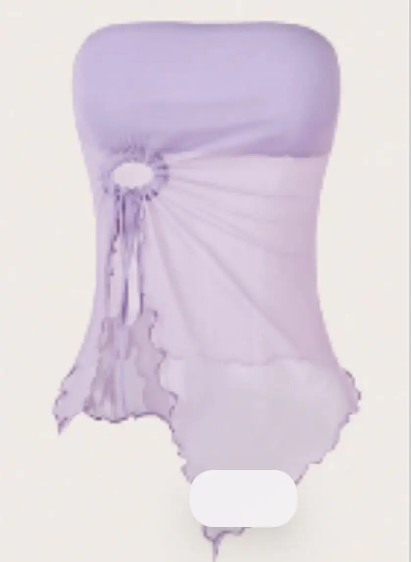Women's Off-Shoulder Strapless Top with Lace Trim — feature 13