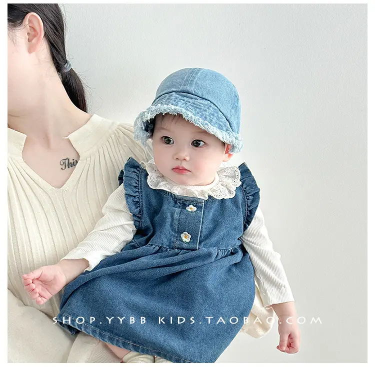 Baby Denim Hat Blue Winter Sunshade Cap — feature 4