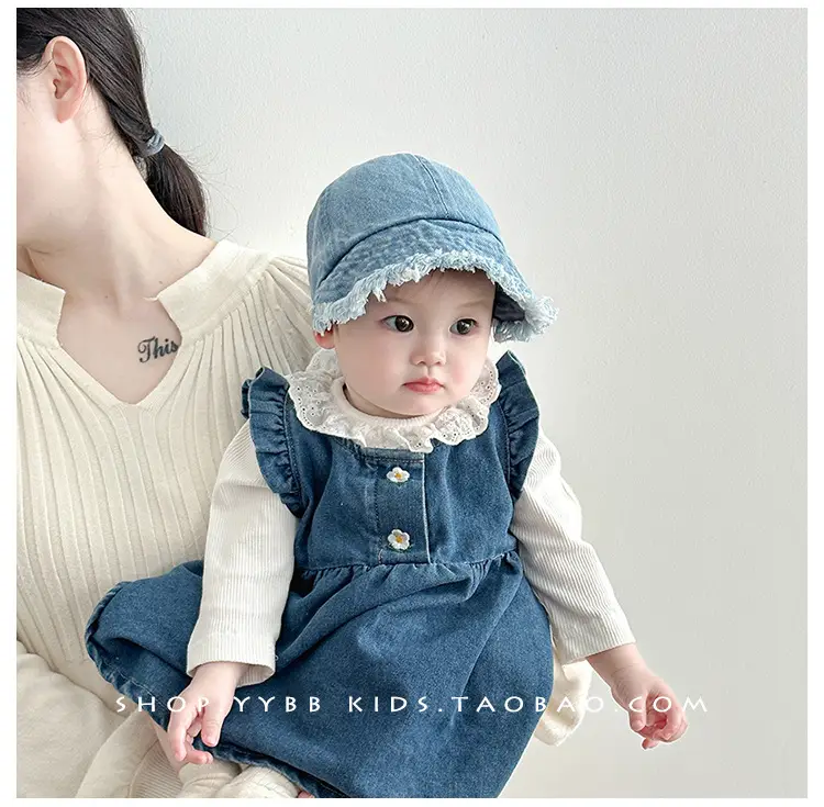 Baby Denim Hat Blue Winter Sunshade Cap — feature 5