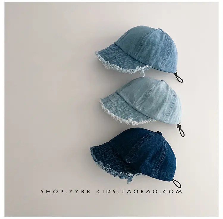 Baby Denim Hat Blue Winter Sunshade Cap — feature 7