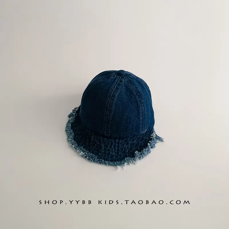 Baby Denim Hat Blue Winter Sunshade Cap - Image 3