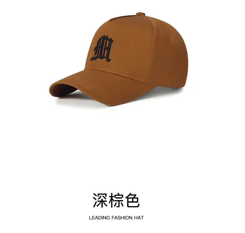 Men's Black High-top Baseball Cap with Wide Brim & Sunscreen — feature 15