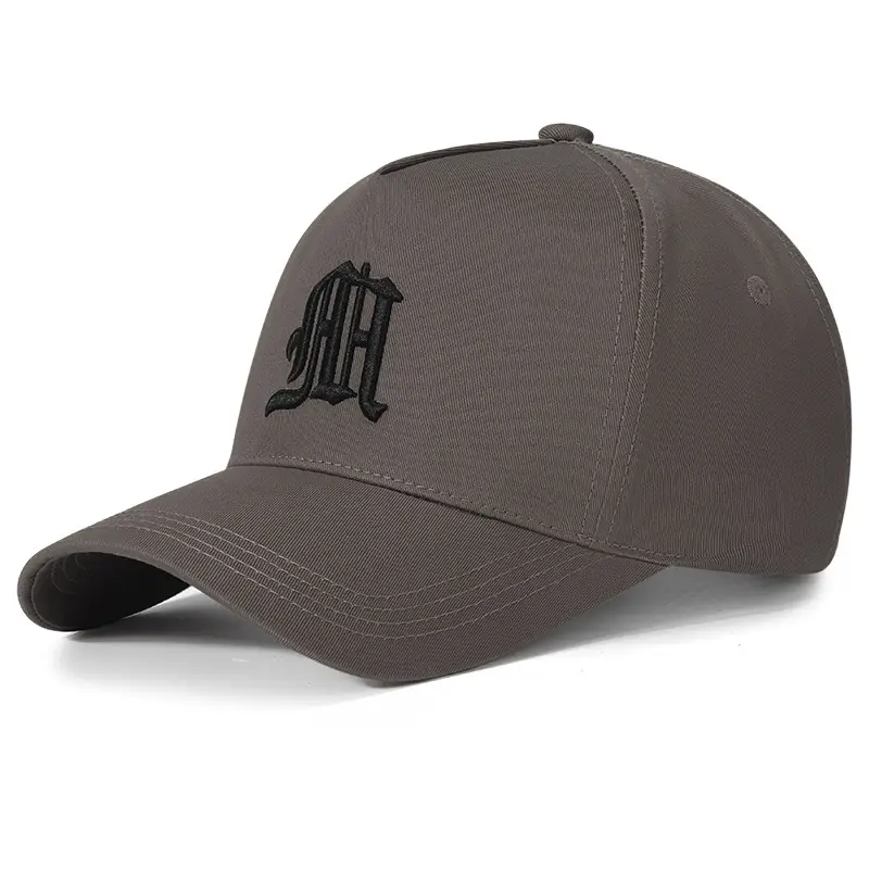Men's Black High-top Baseball Cap with Wide Brim & Sunscreen - Image 2