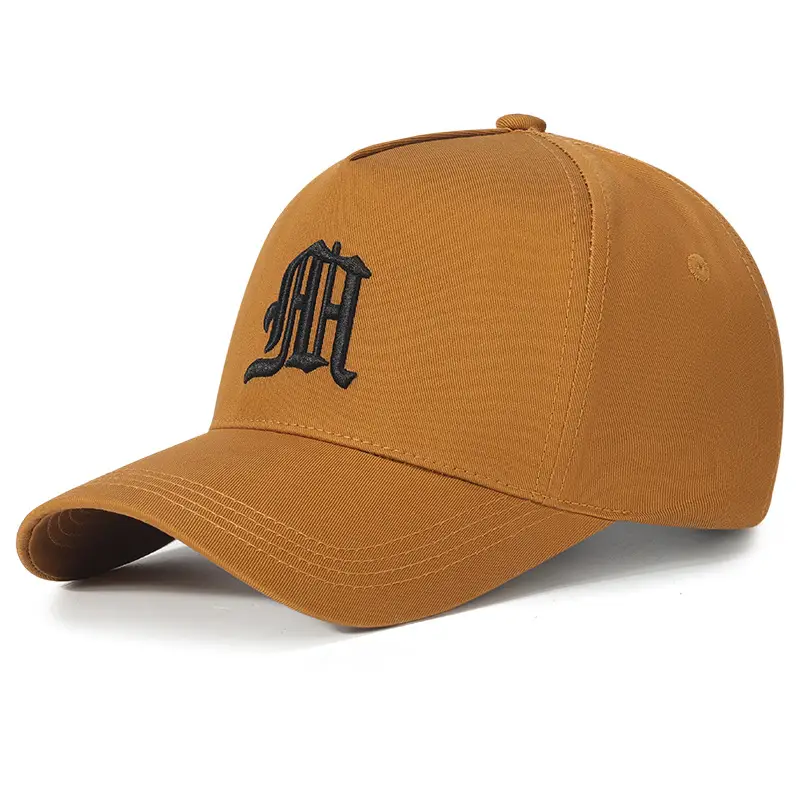 Men's Black High-top Baseball Cap with Wide Brim & Sunscreen - Image 4