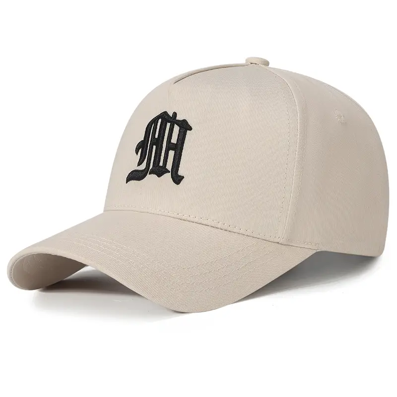 Men's Black High-top Baseball Cap with Wide Brim & Sunscreen - Image 5