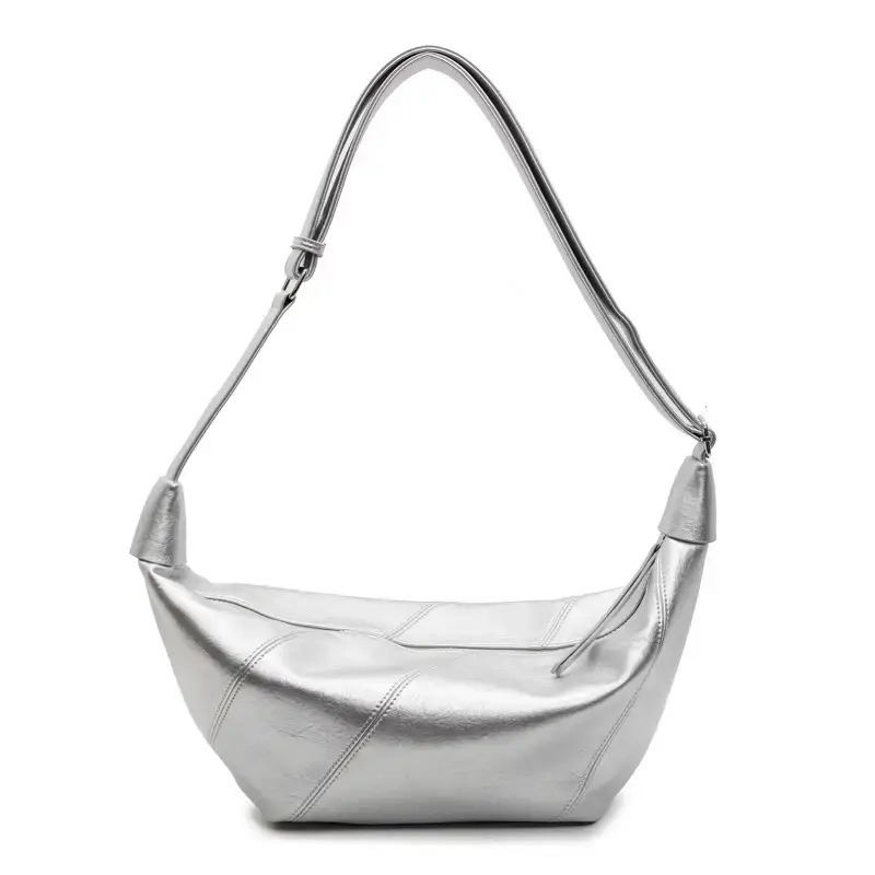 Silver Women's Shoulder Crossbody Bag Large Capacity 2025
