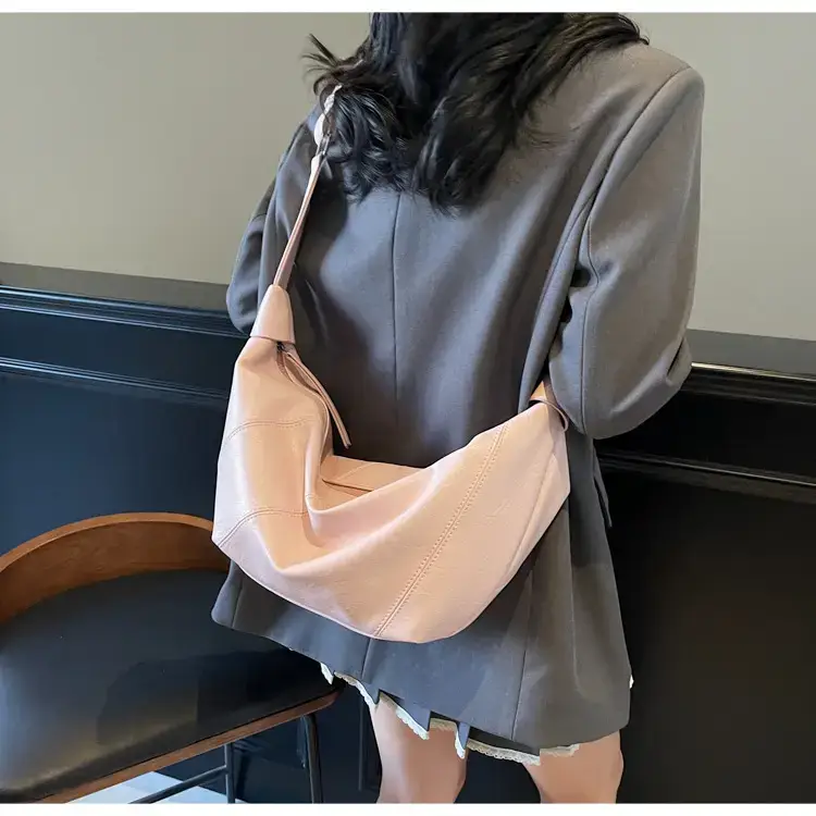Silver Women's Shoulder Crossbody Bag Large Capacity 2025 — feature 45