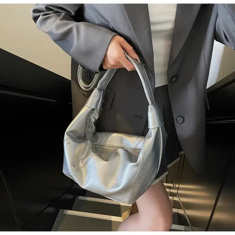 Silver Women's Shoulder Crossbody Bag Large Capacity 2025 — feature 46