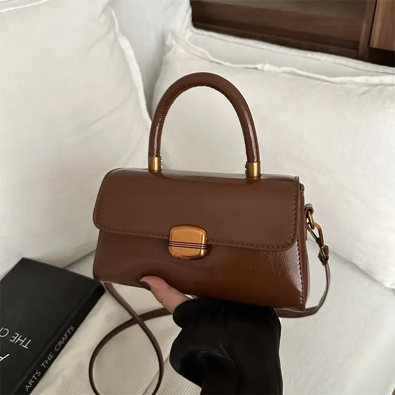 White Retro Square Handbag Women 2025 - Image 7