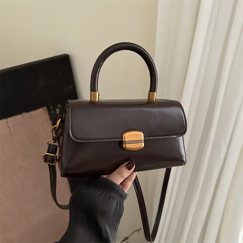 White Retro Square Handbag Women 2025 - Image 8