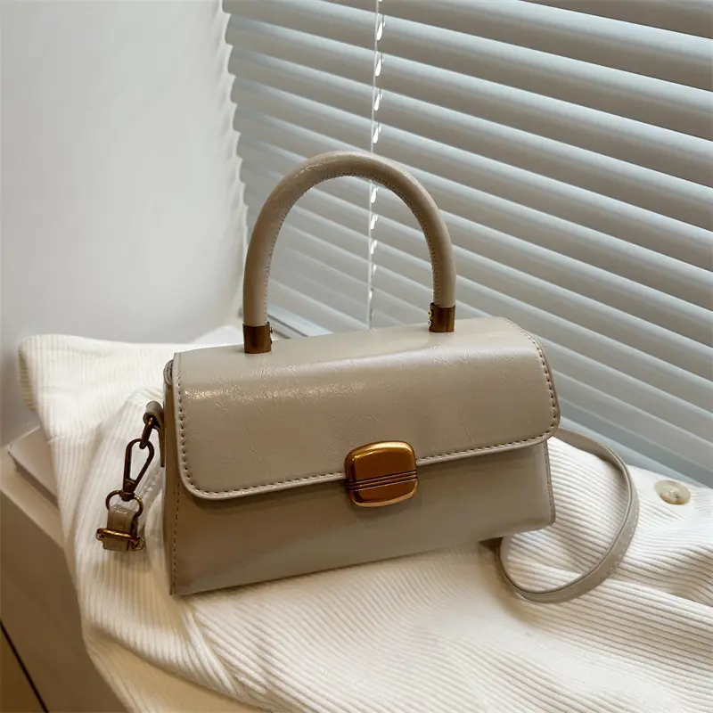 White Retro Square Handbag Women 2025 - Image 9
