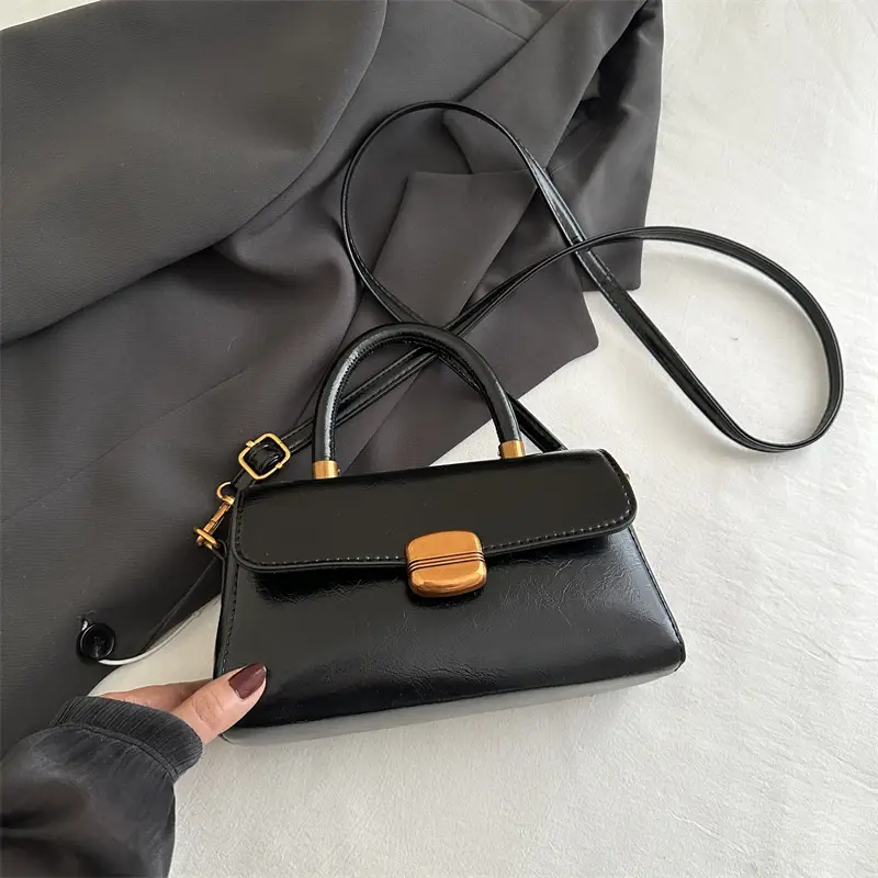 White Retro Square Handbag Women 2025 - Image 2